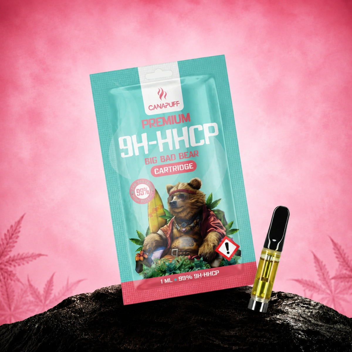 Canapuff 9H-HHCP Big Bad Bear Kazeta, 1 ml, sila 99%