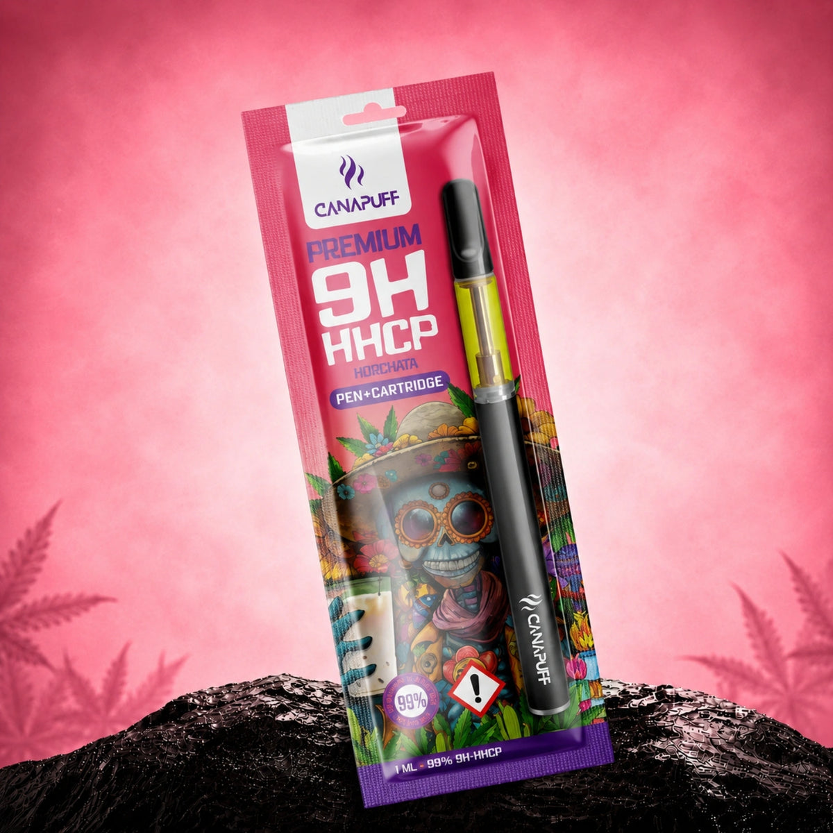 Canapuff 9H-HHCP Horchata 99% pero a kazeta, 1 ml jednorazový vape