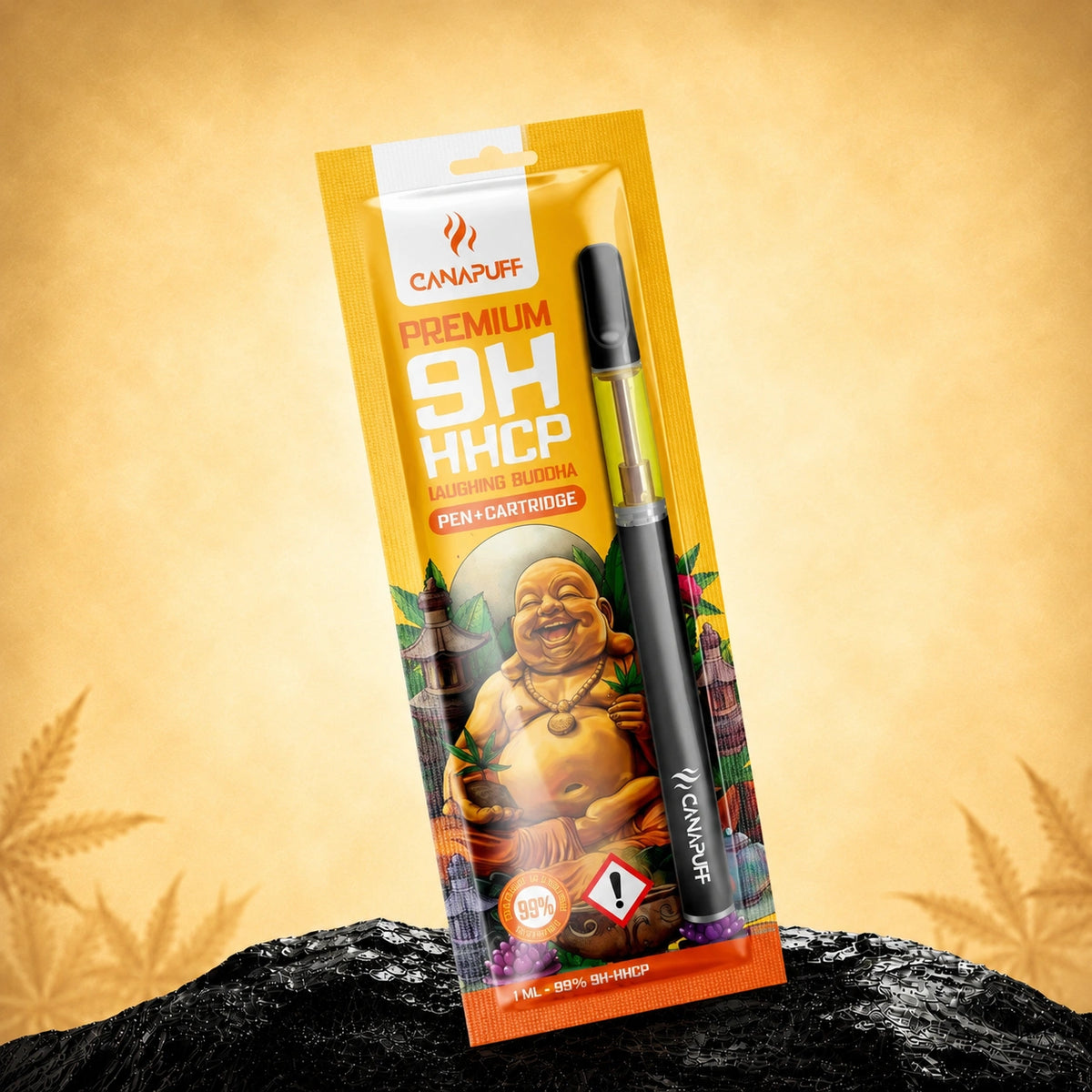 Canapuff 9H-HHCP pero a kazeta, príchuť Laughing Buddha, 99%, 1ml