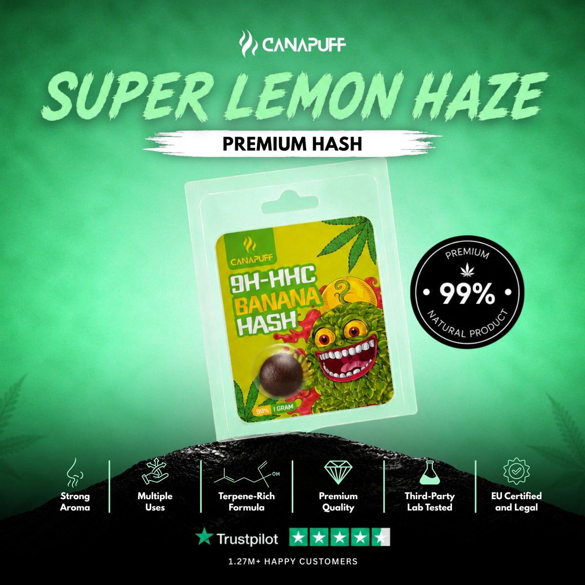 9H-HHC Hash Banana 99% – hašiš, foto 2