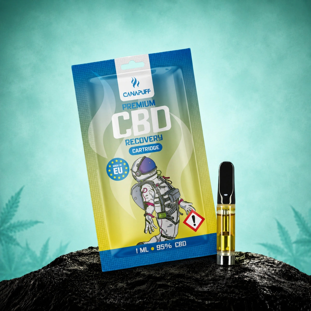 Canapuff CBD Recovery Kazeta, 95% CBD, 1 ml
