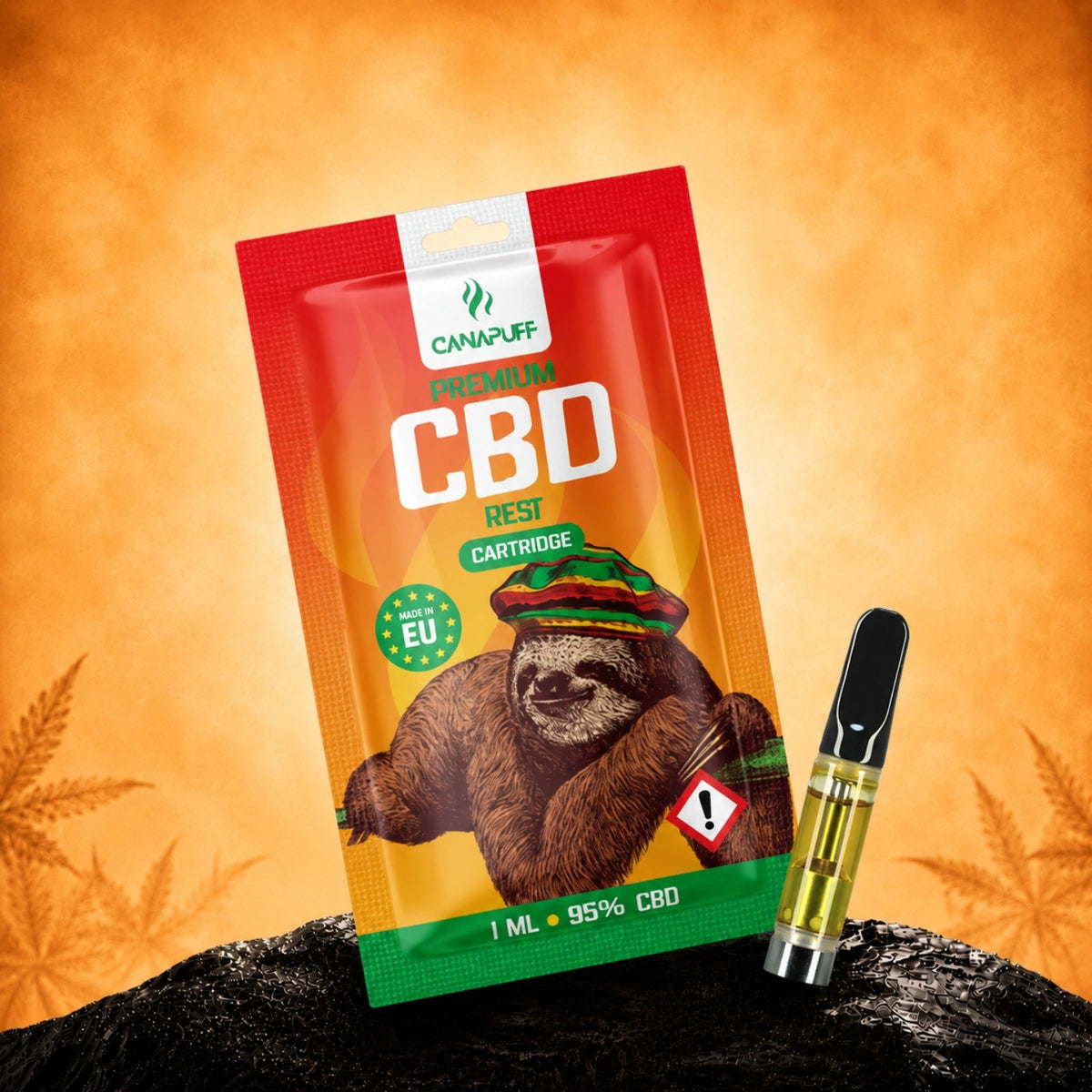 Canapuff CBD Rest kazeta, 95%, 1 ml