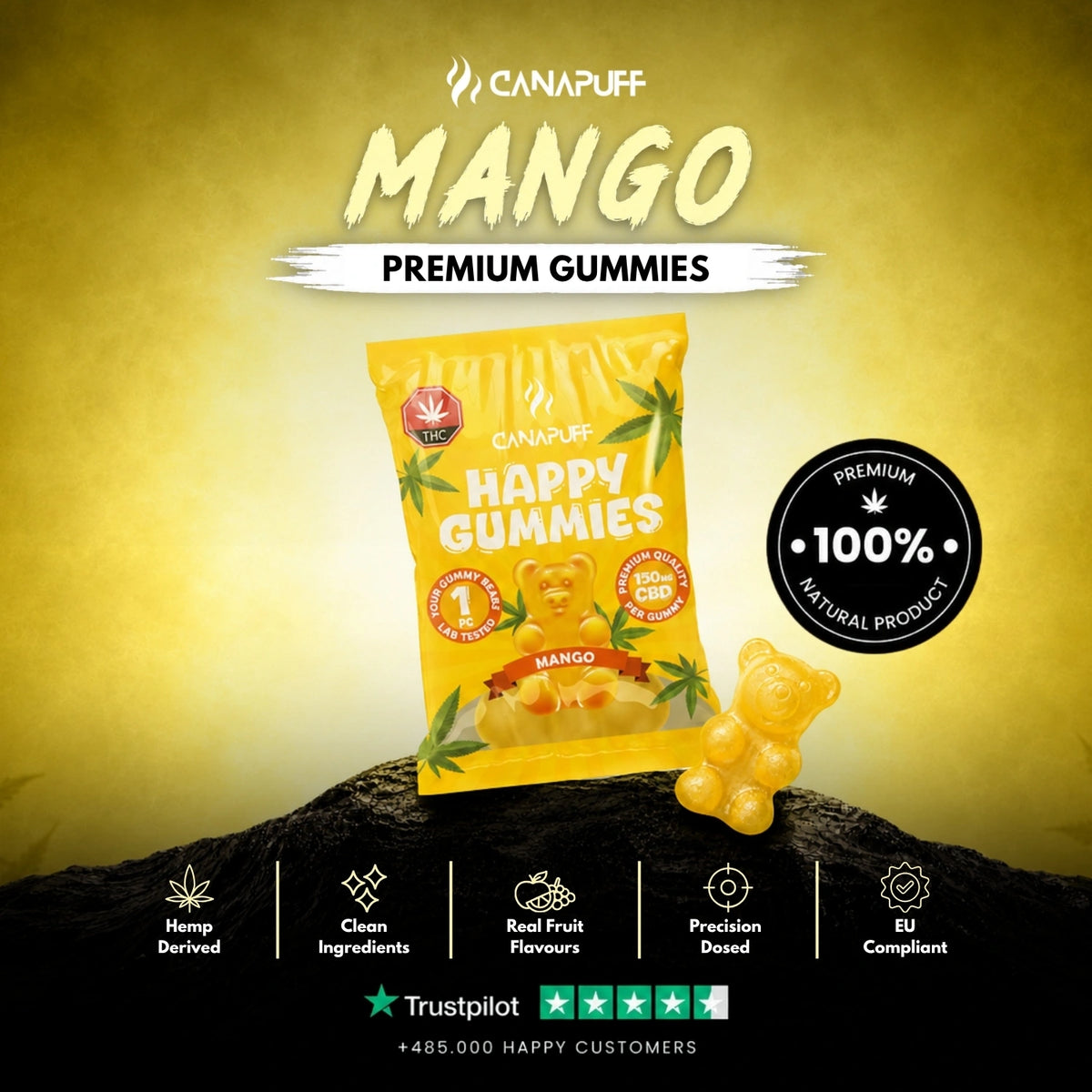 CBD Gumíky Mango – gumíky, foto 2