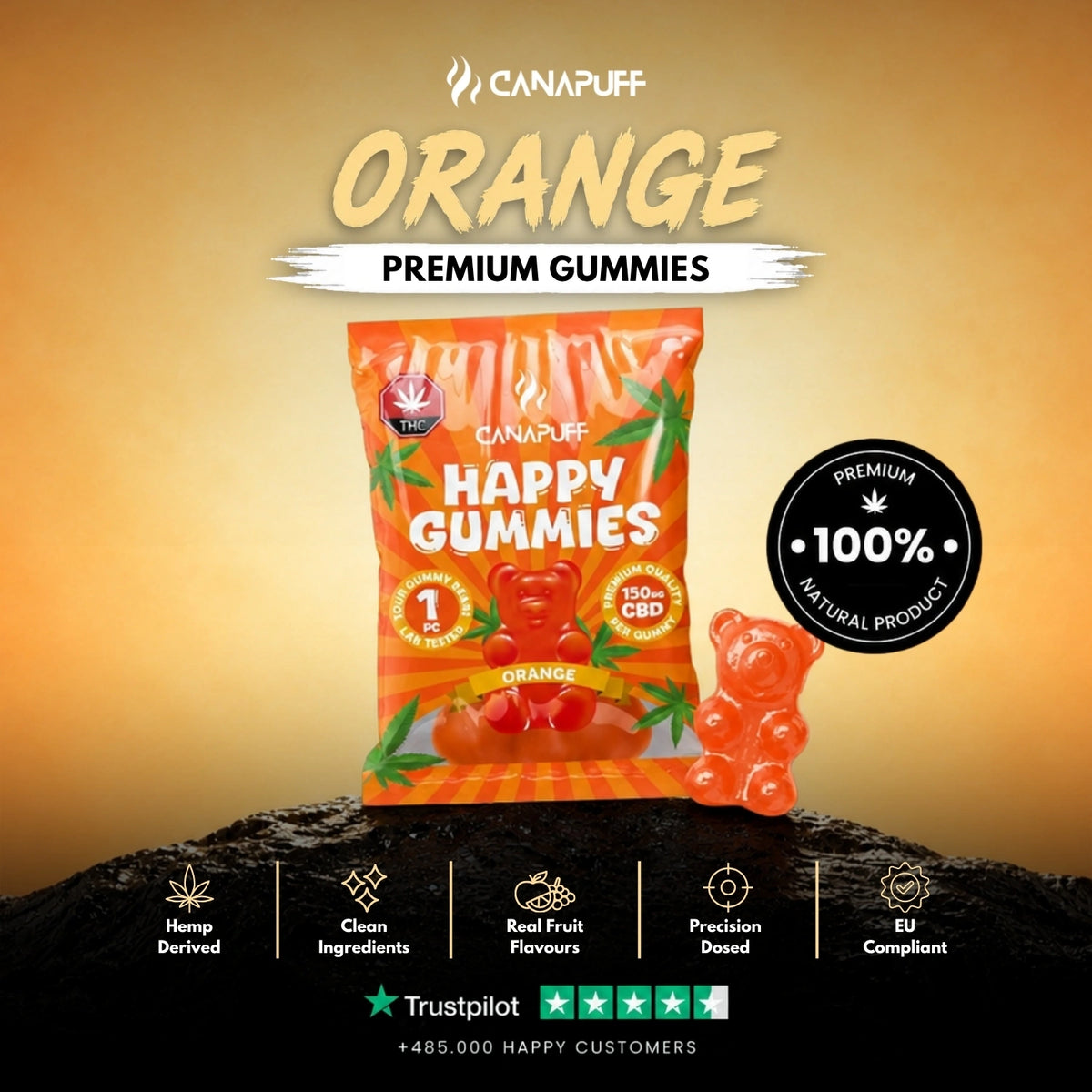 CBD Gumíky Orange – gumíky, foto 2