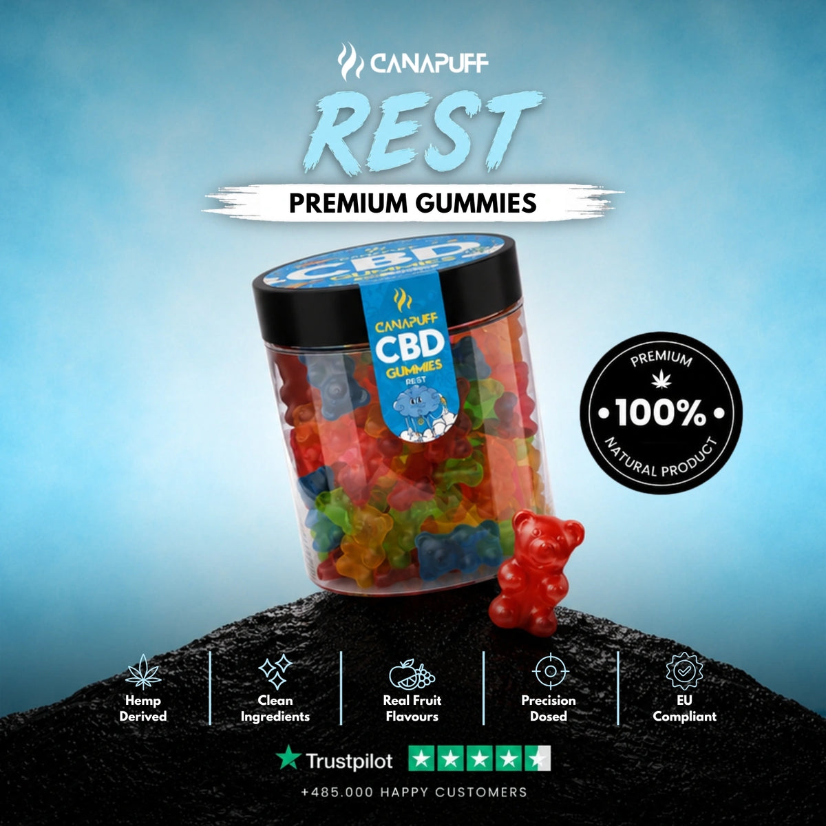 CBD Gumíky Rest – gumíky, fotka 2