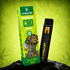 Canapuff CBD Vape OG Kush 95% 1ml jednorazové zariadenie