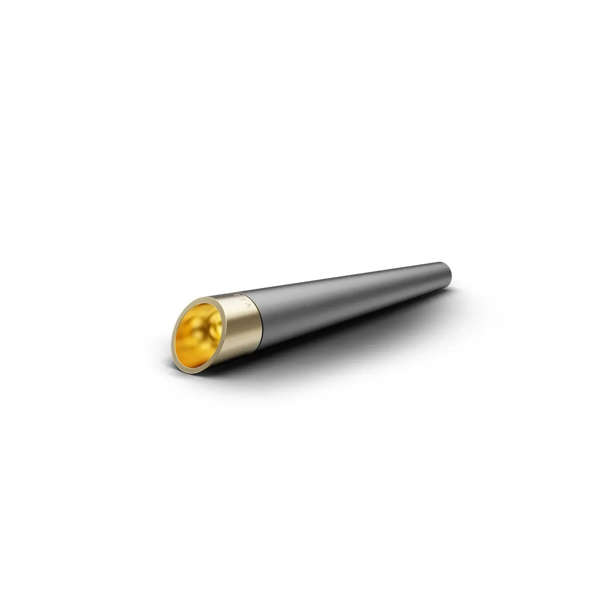Vessel Cone Gunmetal držiak na pre-roll so zlatou komorou