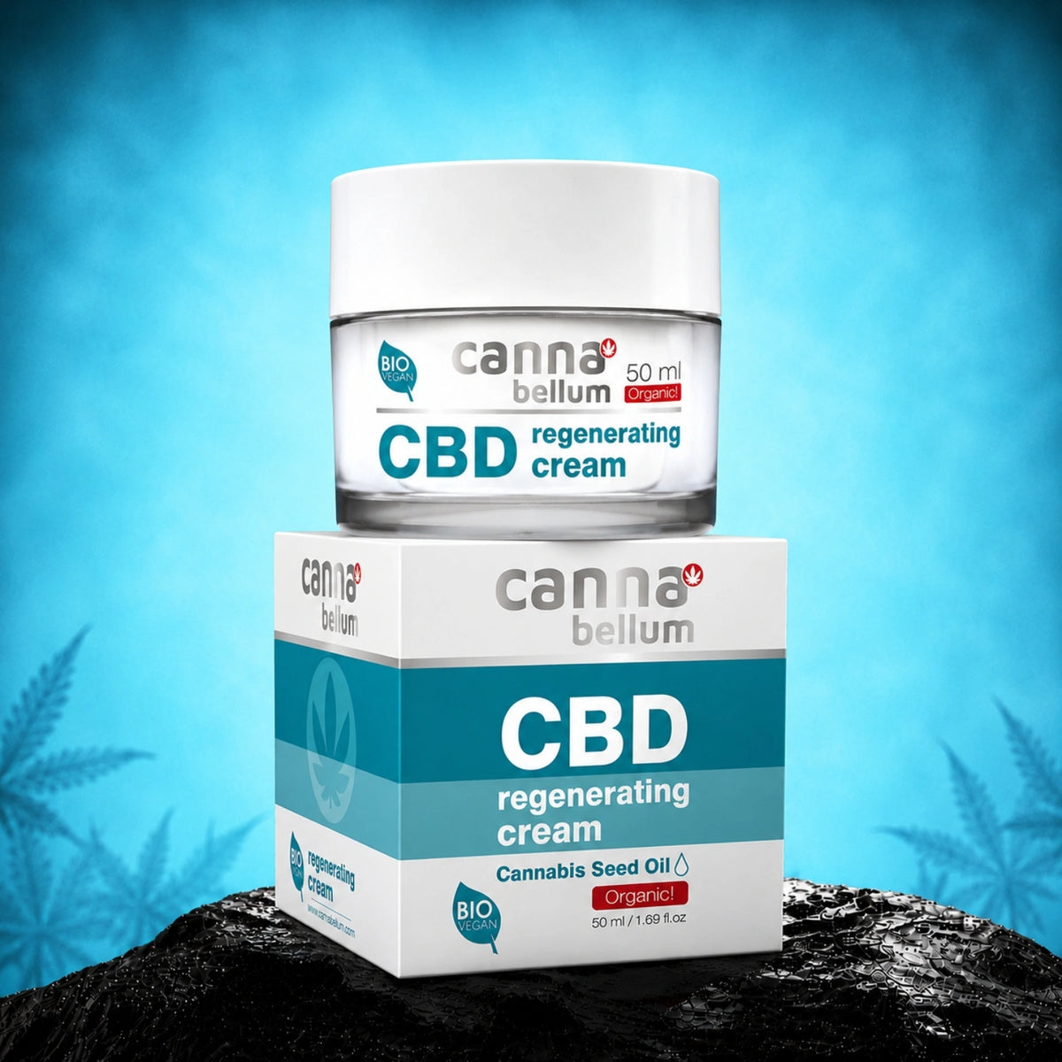 Cannabellum CBD regeneračný krém, 50ml - Palacio – kozmetický produkt
