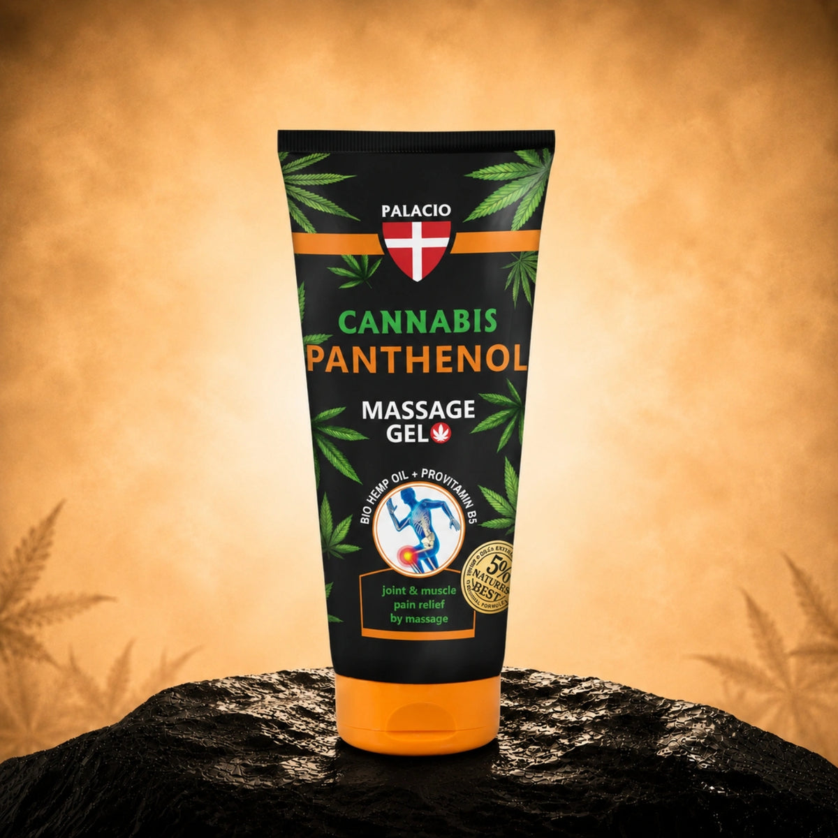 Konopný masážny gél s panthenolom, 200ml - Palacio – masážny produkt