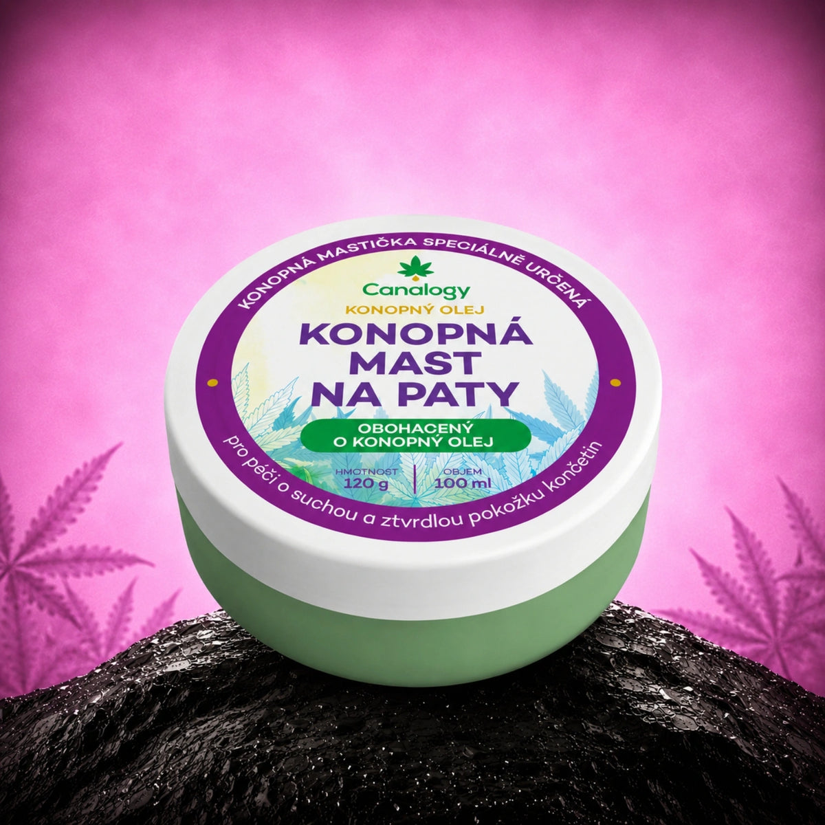 Konopná masť na päty - Canalogy – produkt starostlivosti o pleť