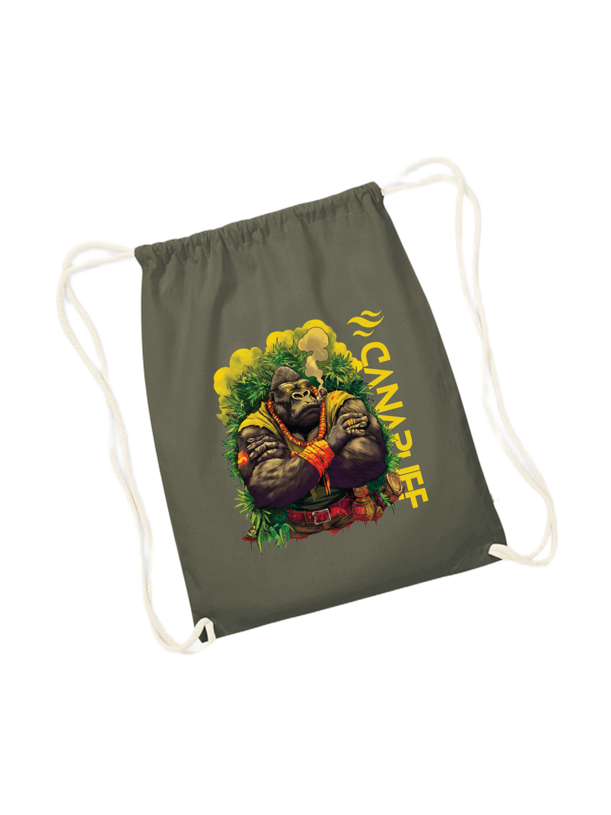 Vak na šnúrku – Gorilla Power – olivový