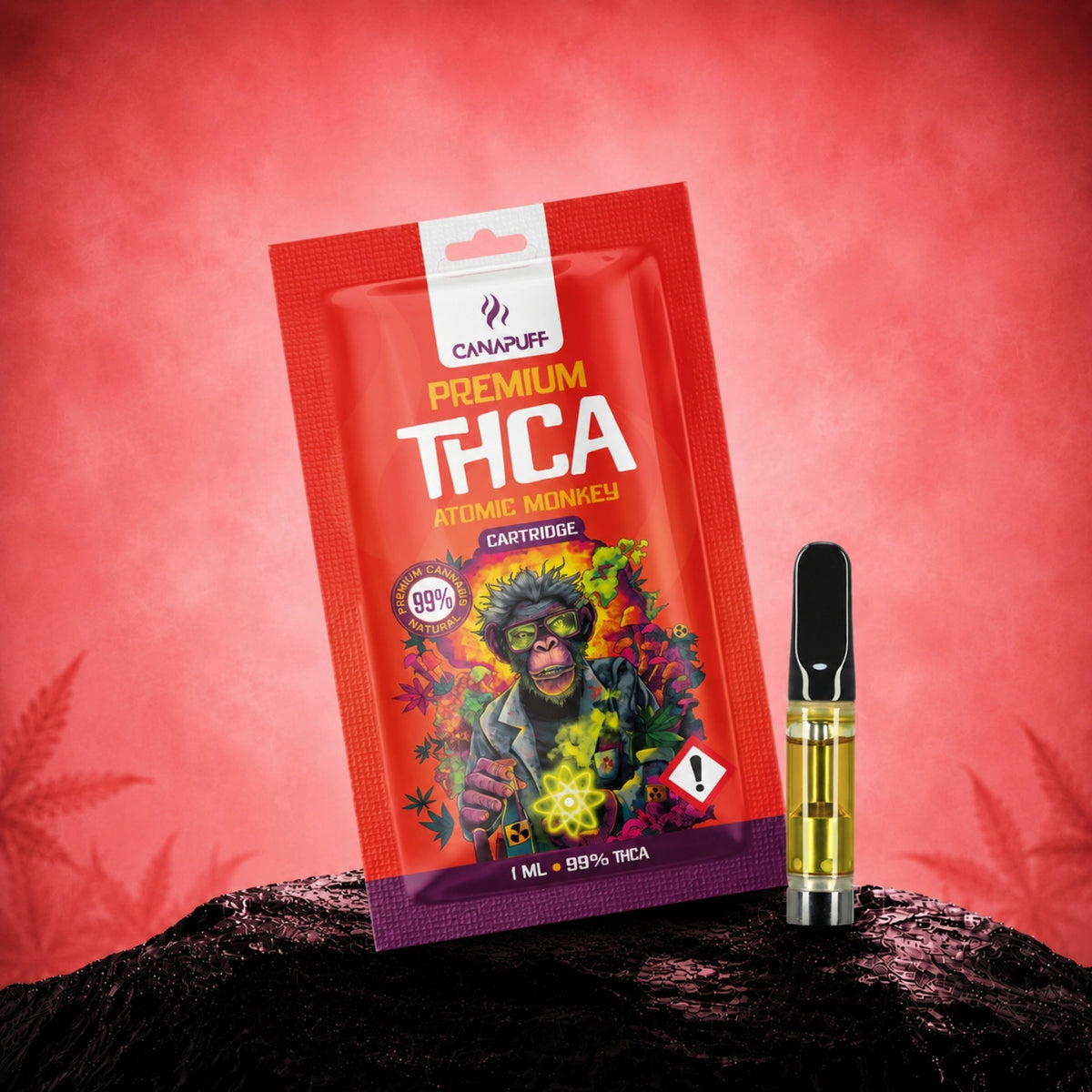 Canapuff THCA Atomic Monkey kazeta, 99%, 1 ml