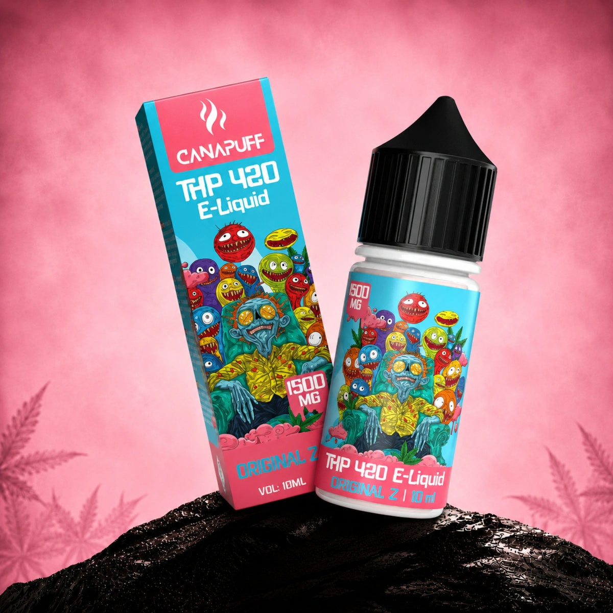 Canapuff THP420 E-Liquid Original Z 1500 mg, 10 ml vape fľaštička