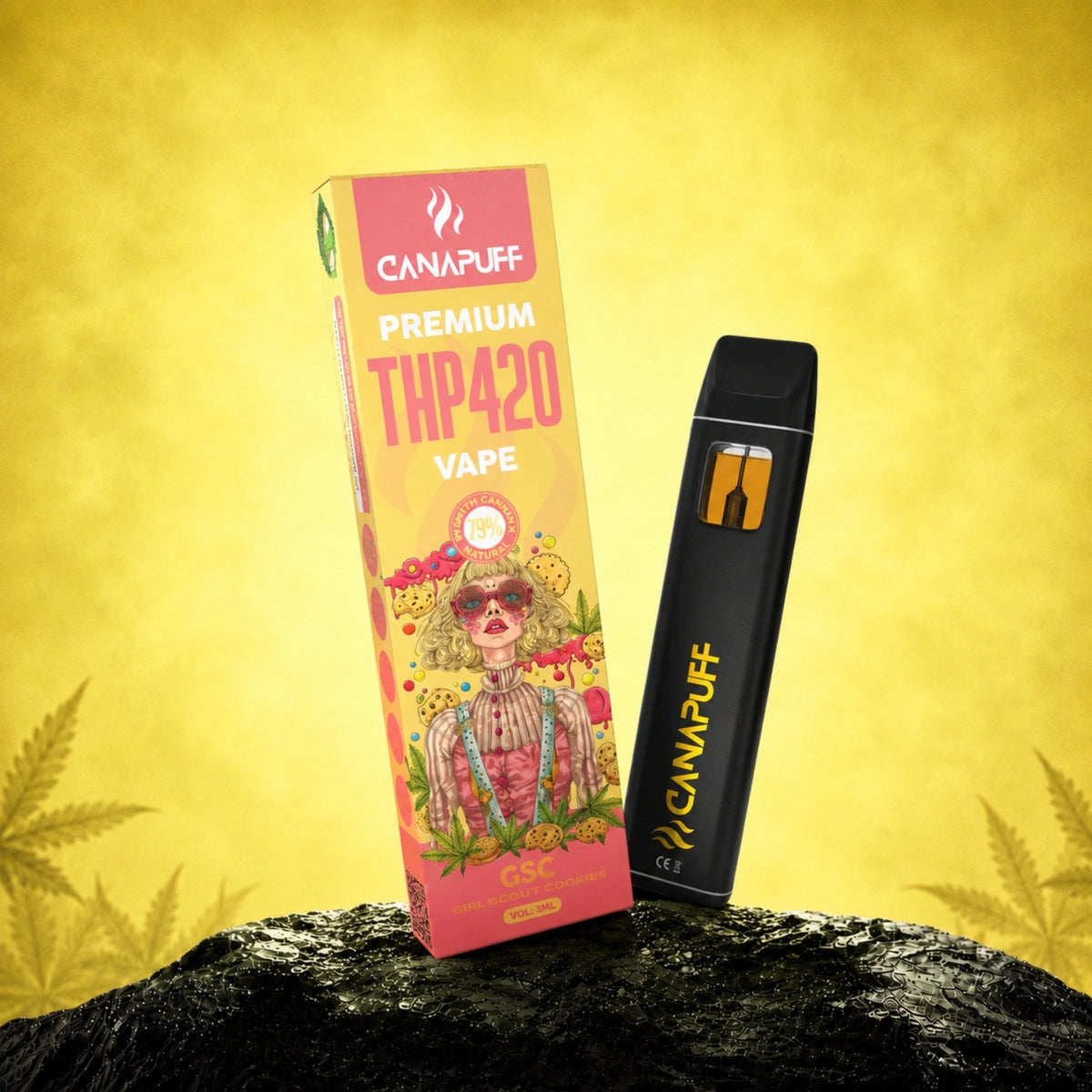 Canapuff THP420 Vape GSC 79% 1ml jednorazové pero s krabičkou