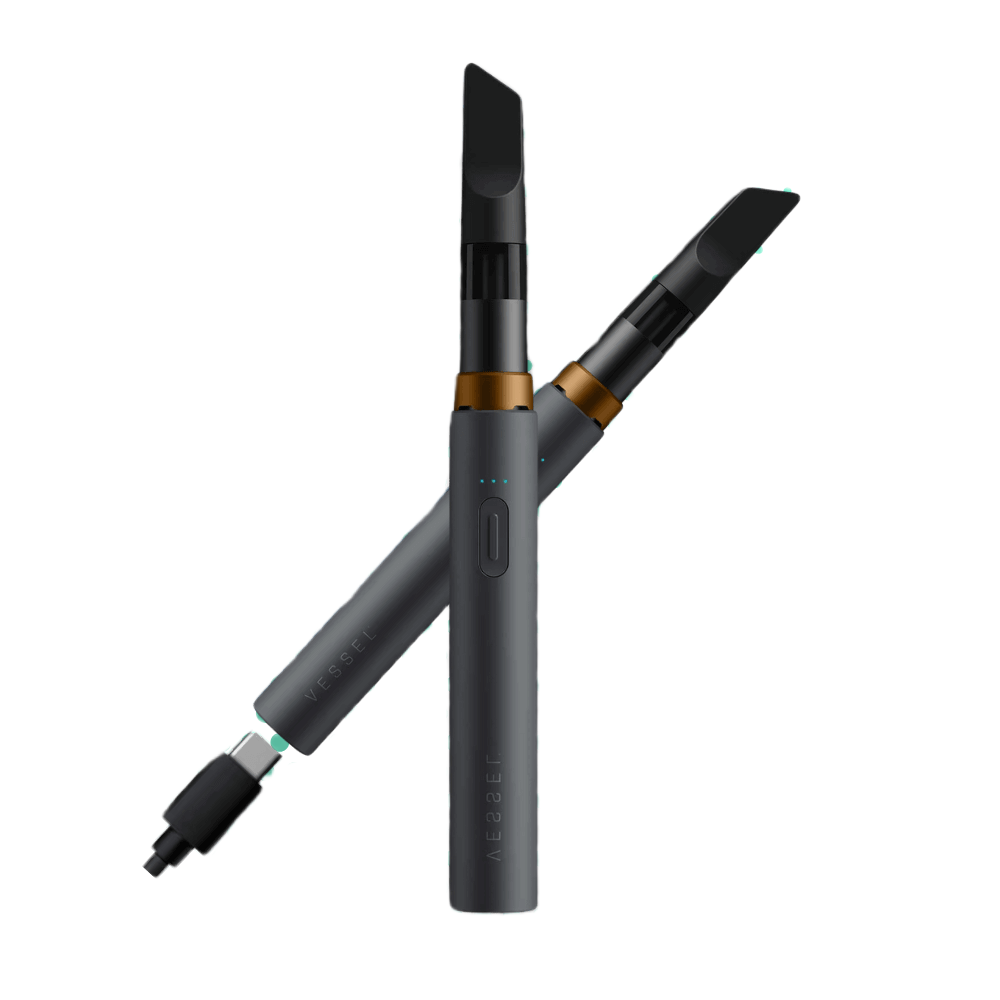 Vape pero Vessel Core vo farbe stone s dvoma keramickými kazetami a nabíjacím káblom