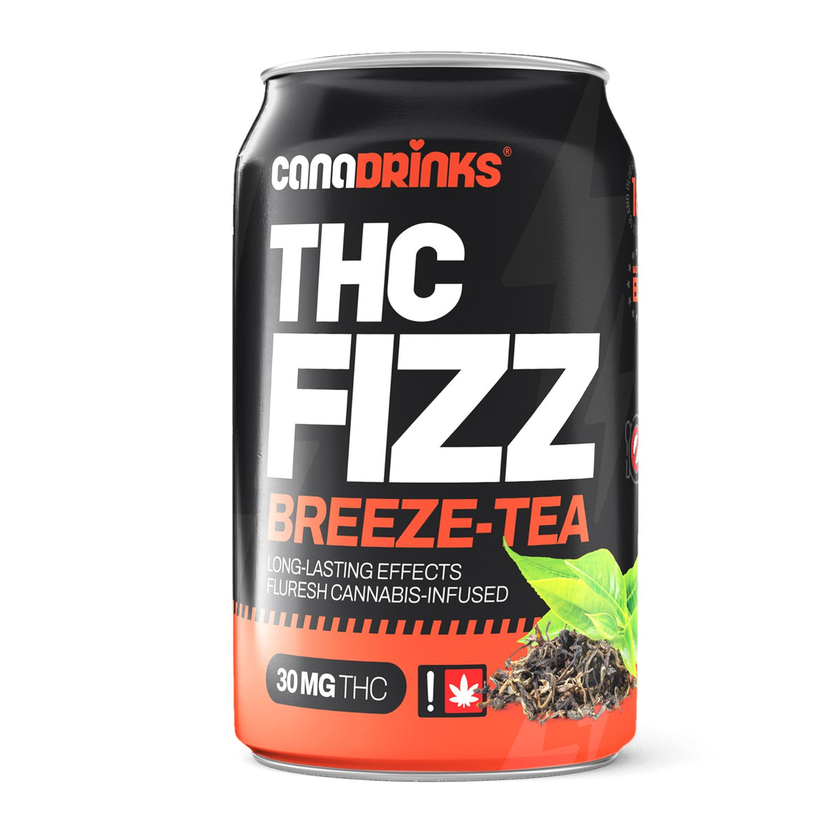 CanaDrinks THC Fizz Breeze-Tea 30mg Delta-9 plechovka nápoja