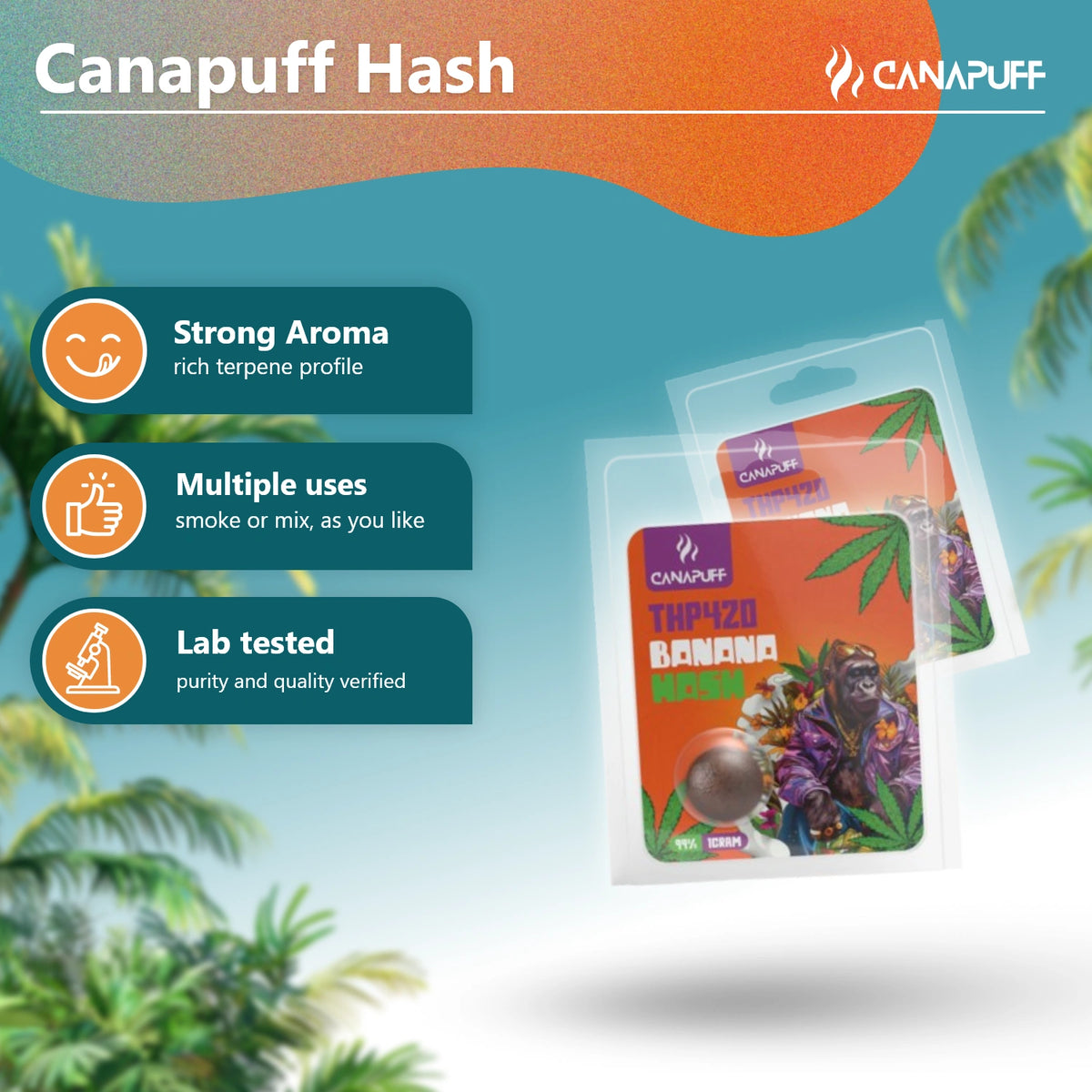 Canapuff Hash Banana 99% vrecko