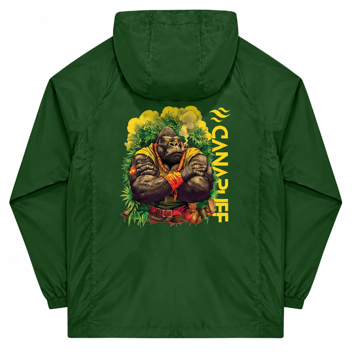 Canapuff Windbreaker – Gorilla Power – Green