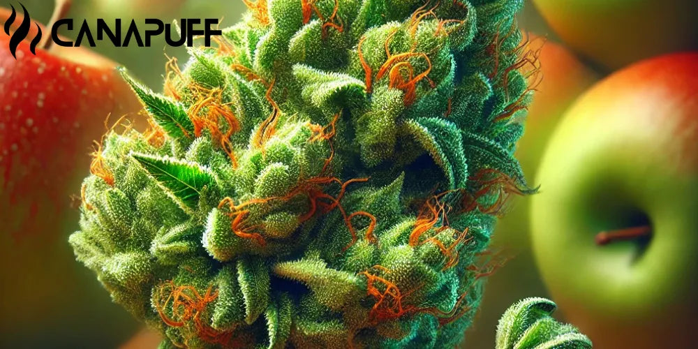 Apple Jack strain: chutný a silný hybrid kanabisu-Canapuff