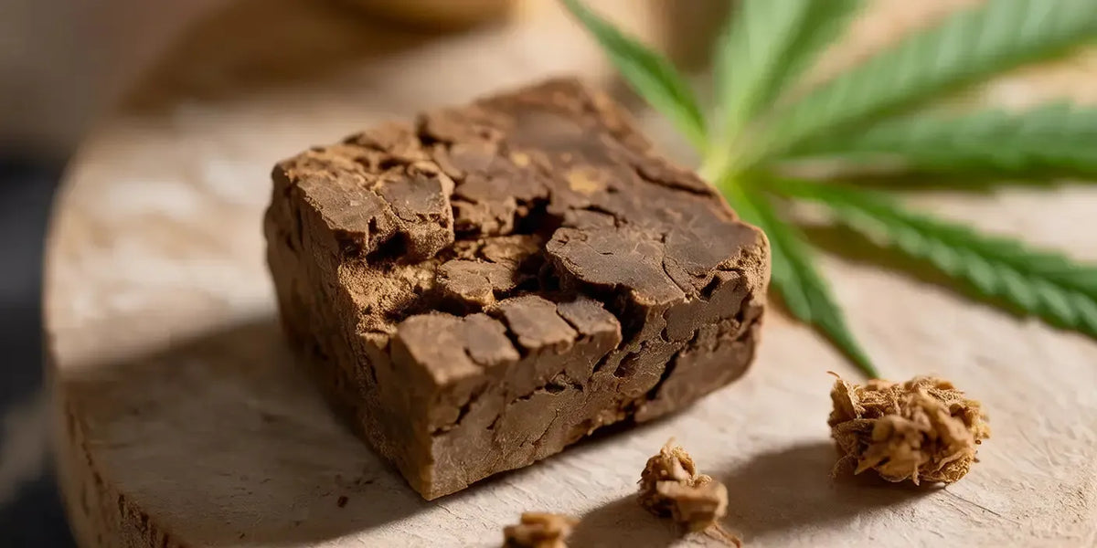 Detailný záber na CBD Hash
