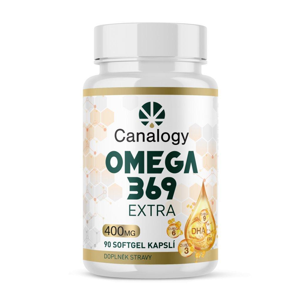 Canalogy Omega 369 Extra 400 mg mäkké kapsuly, fľaša s 90 ks