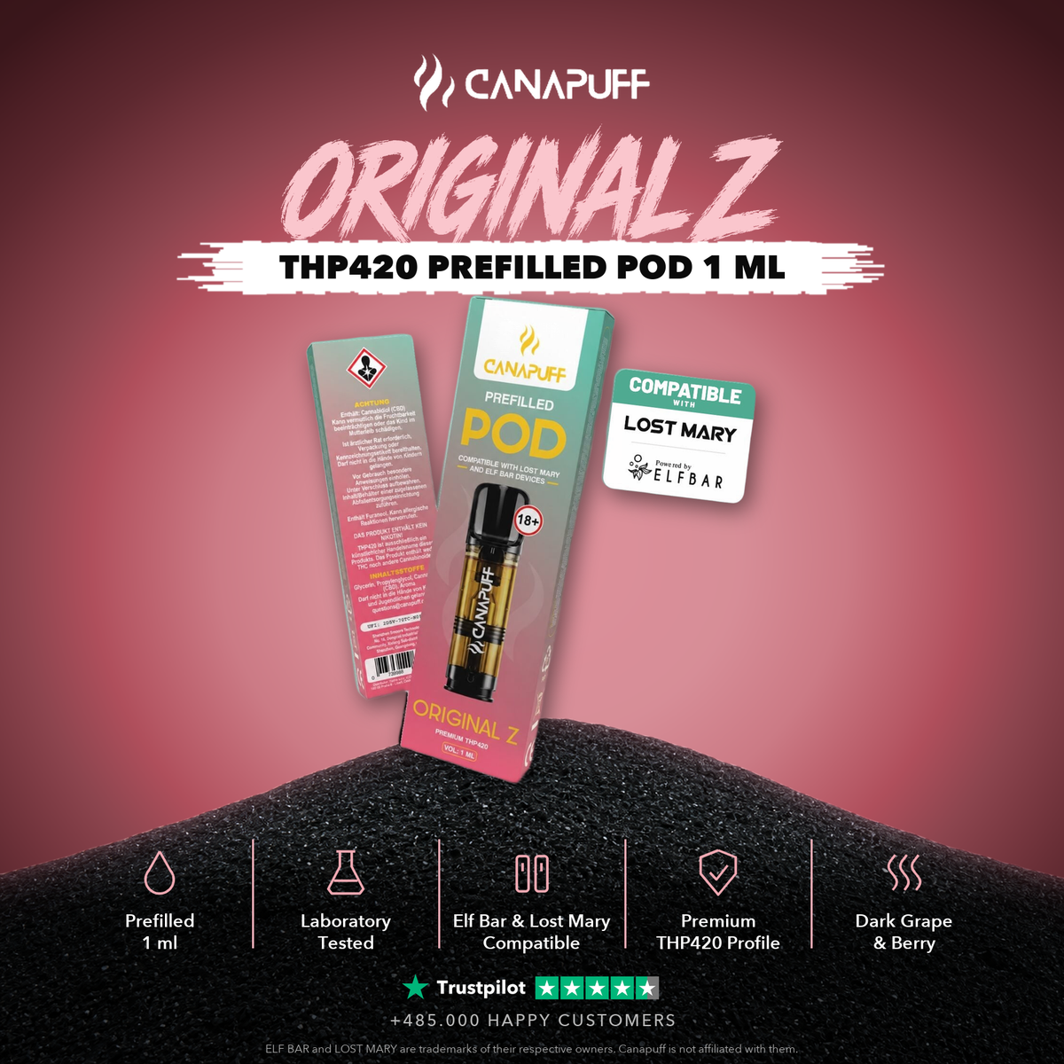 THP420 Original Z prefilled pod 1 ml