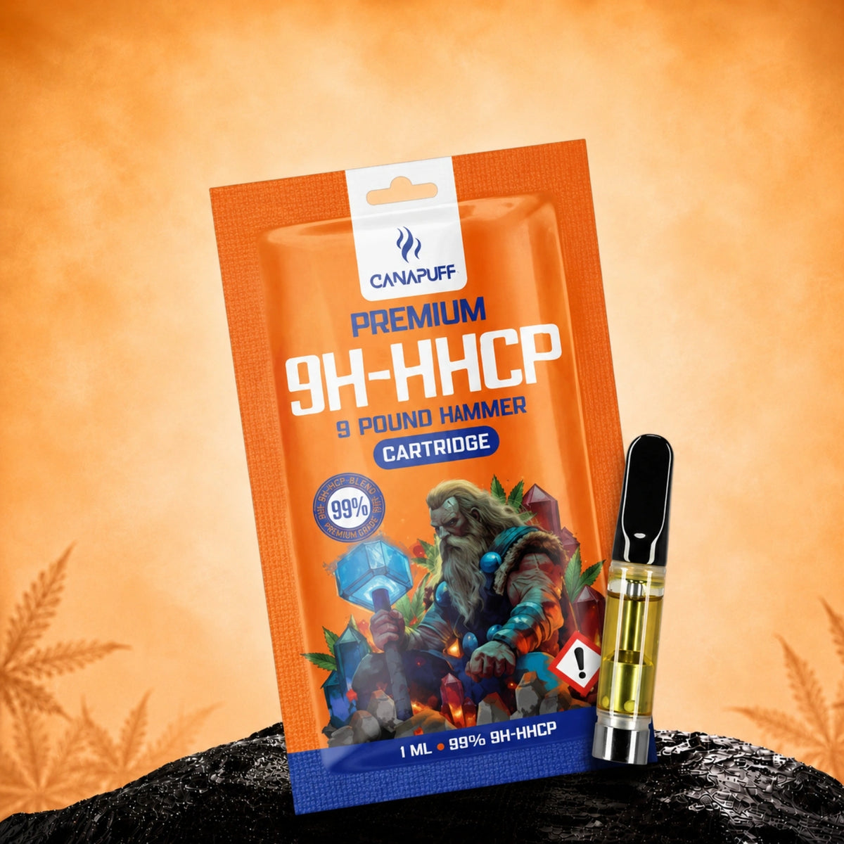 Canapuff 9H-HHCP kazeta, 9 Pound Hammer, 99%, 1 ml