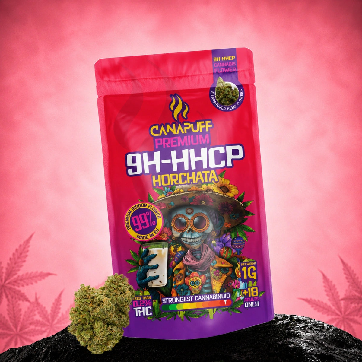Canapuff 9H-HHCP Horchata kvety vo vrecku, 1g, sila 99%