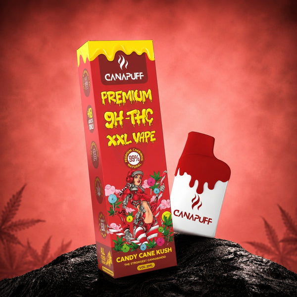 Canapuff 9H-THC XXL Vape Candy Cane Kush 99% 2ml jednorazové pero