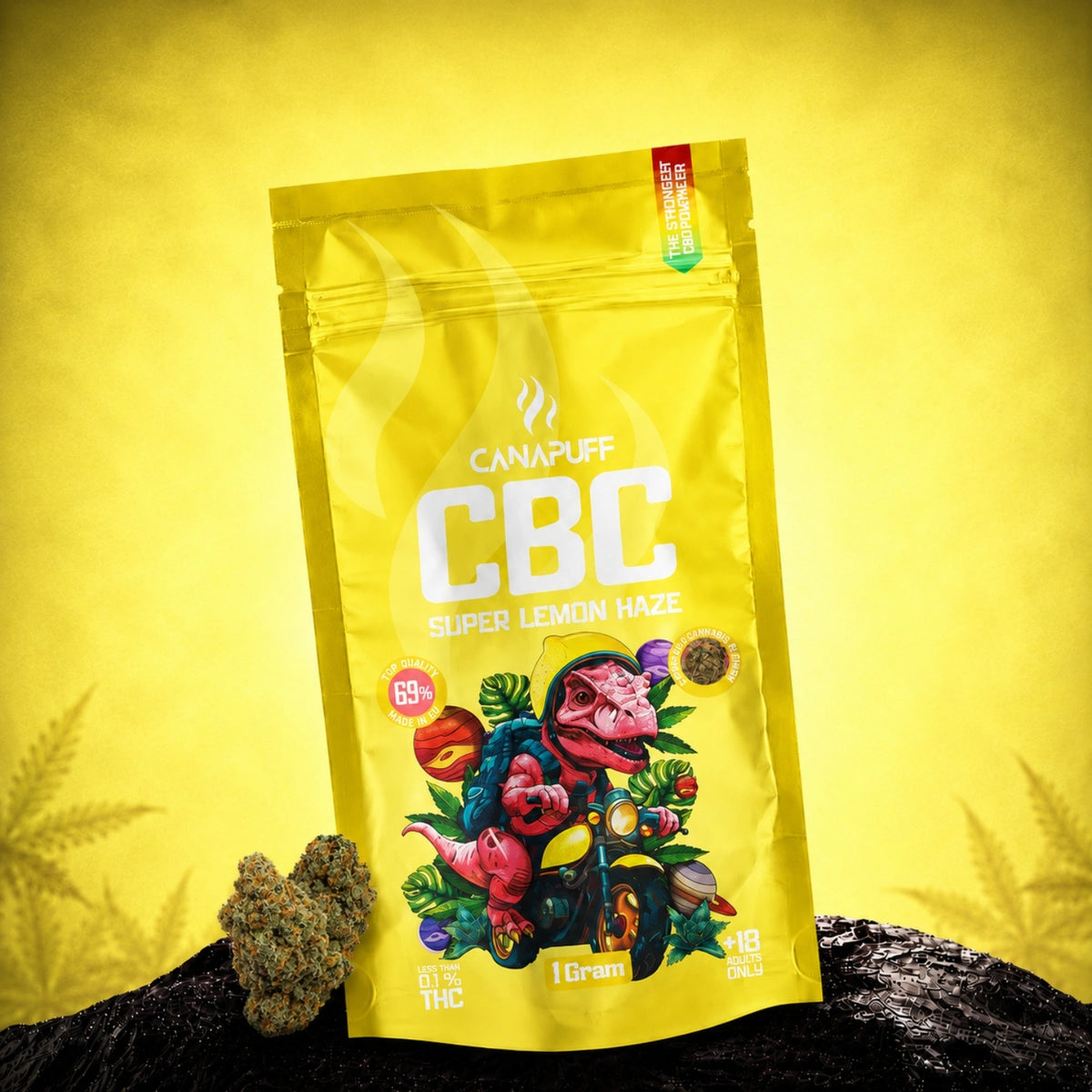 Canapuff CBC kvety Super Lemon Haze 69% 1 gram