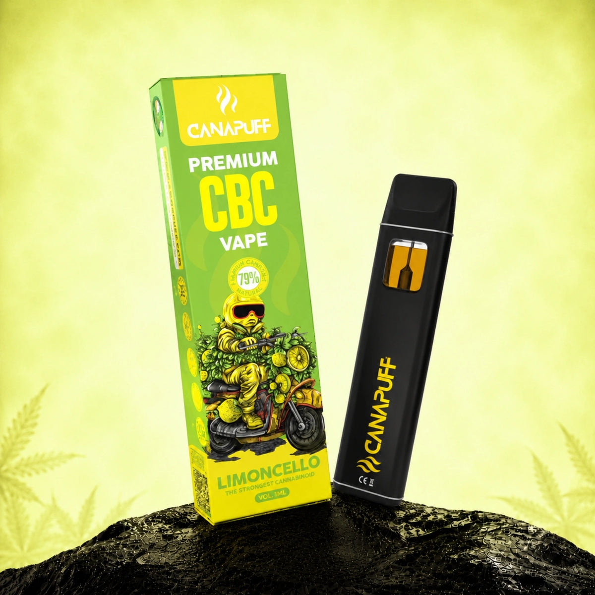 Canapuff CBC Vape Limoncello 79% 1 ml jednorazové pero
