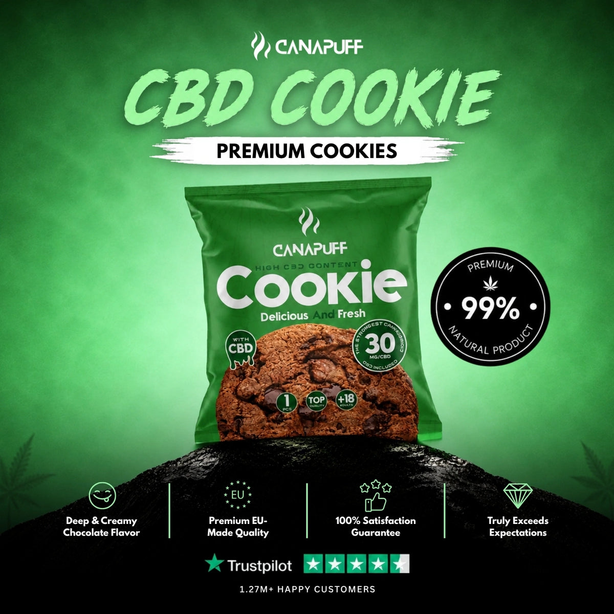 CBD Cookies – sušienky, fotka 2
