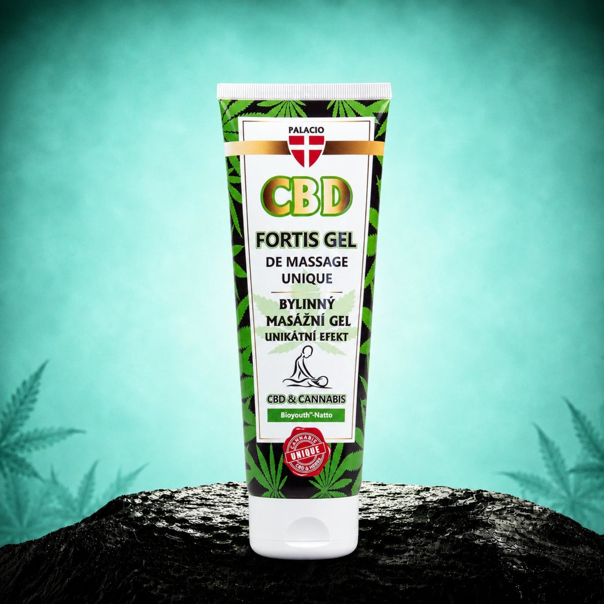 CBD Fortis jedinečný masážny gél 200ml - Palacio – masážny produkt