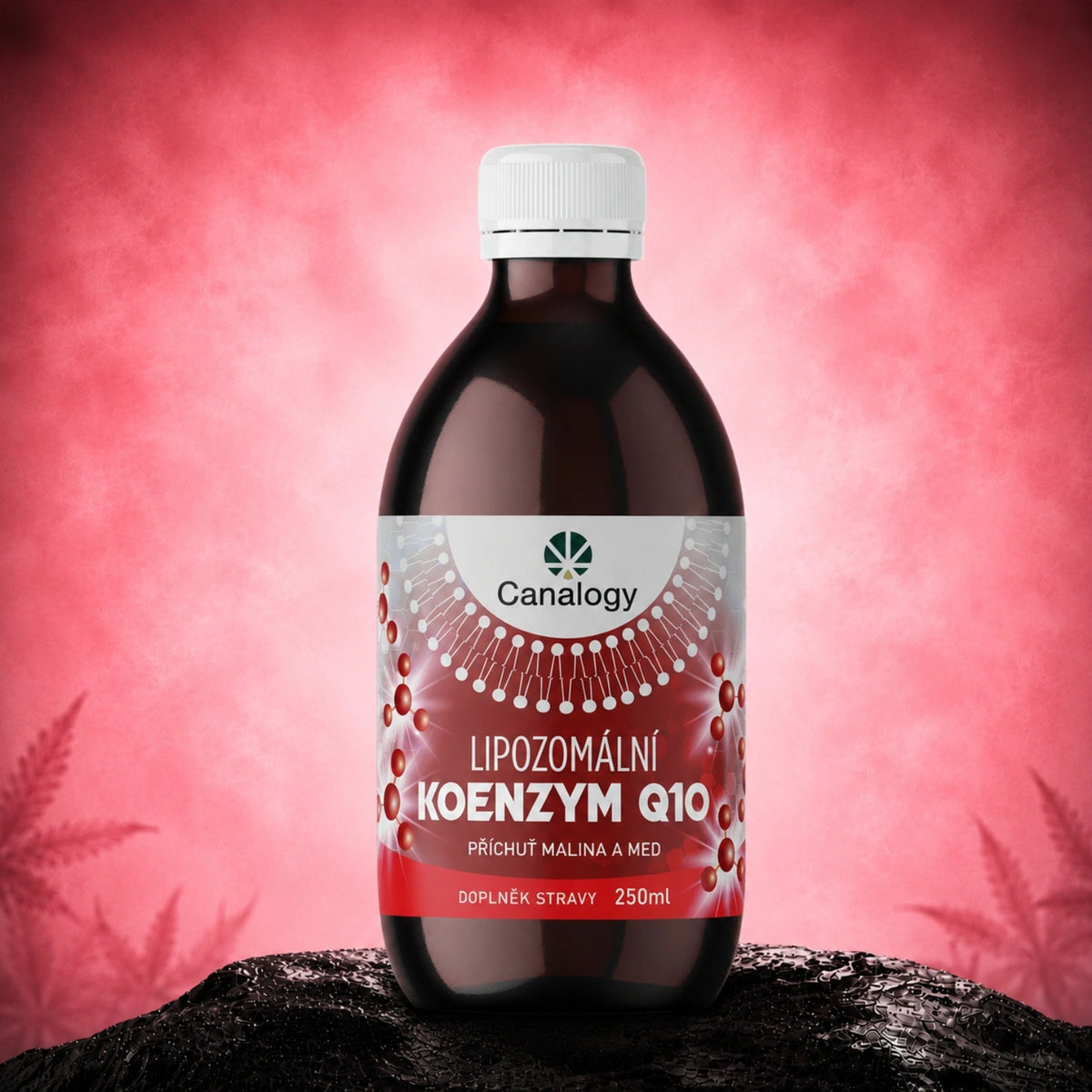 CBD lipozomálny koenzým Q10 – fľaša s doplnkom