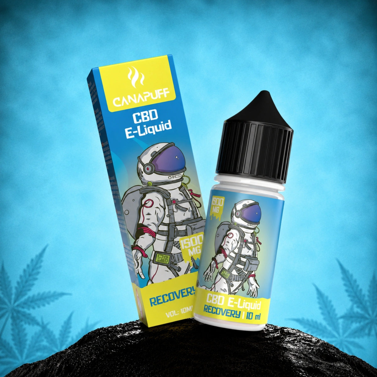 Canapuff CBD E-Liquid Recovery 1.500mg, 10ml fľaštička
