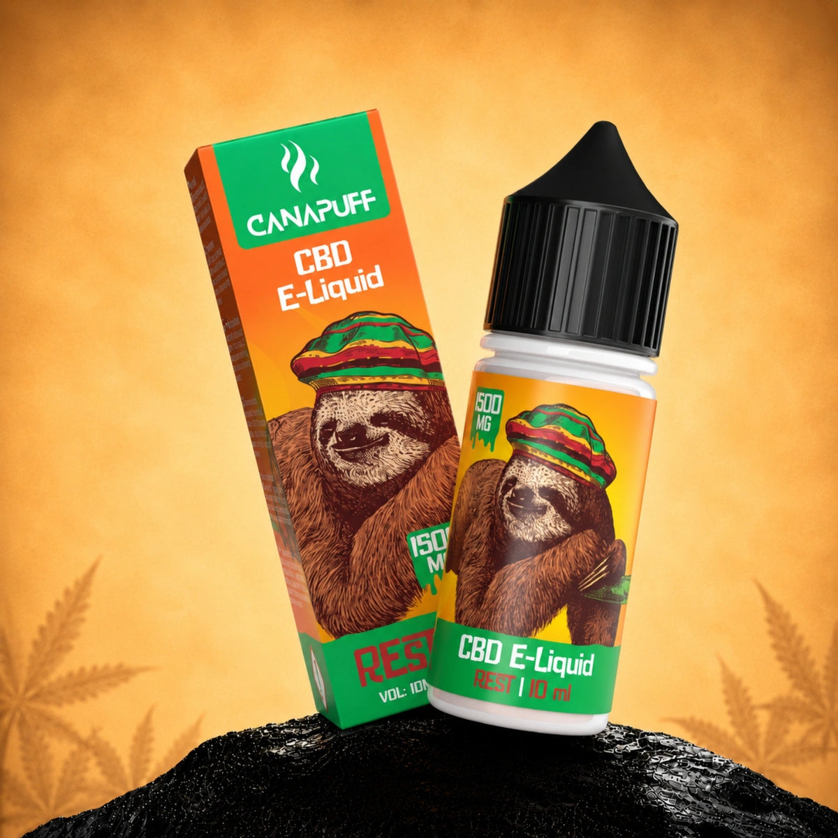 Canapuff CBD E-Liquid Rest 1500 mg, 10ml fľaštička do vapu