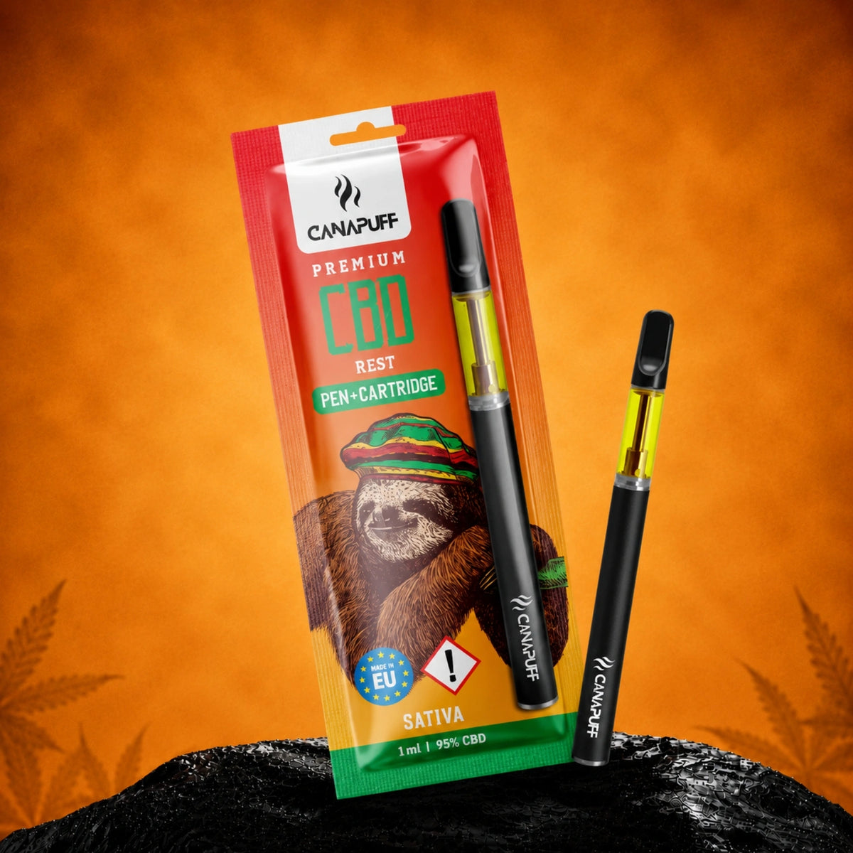 Canapuff CBD Rest pero a kazeta 95% 1ml, Sativa