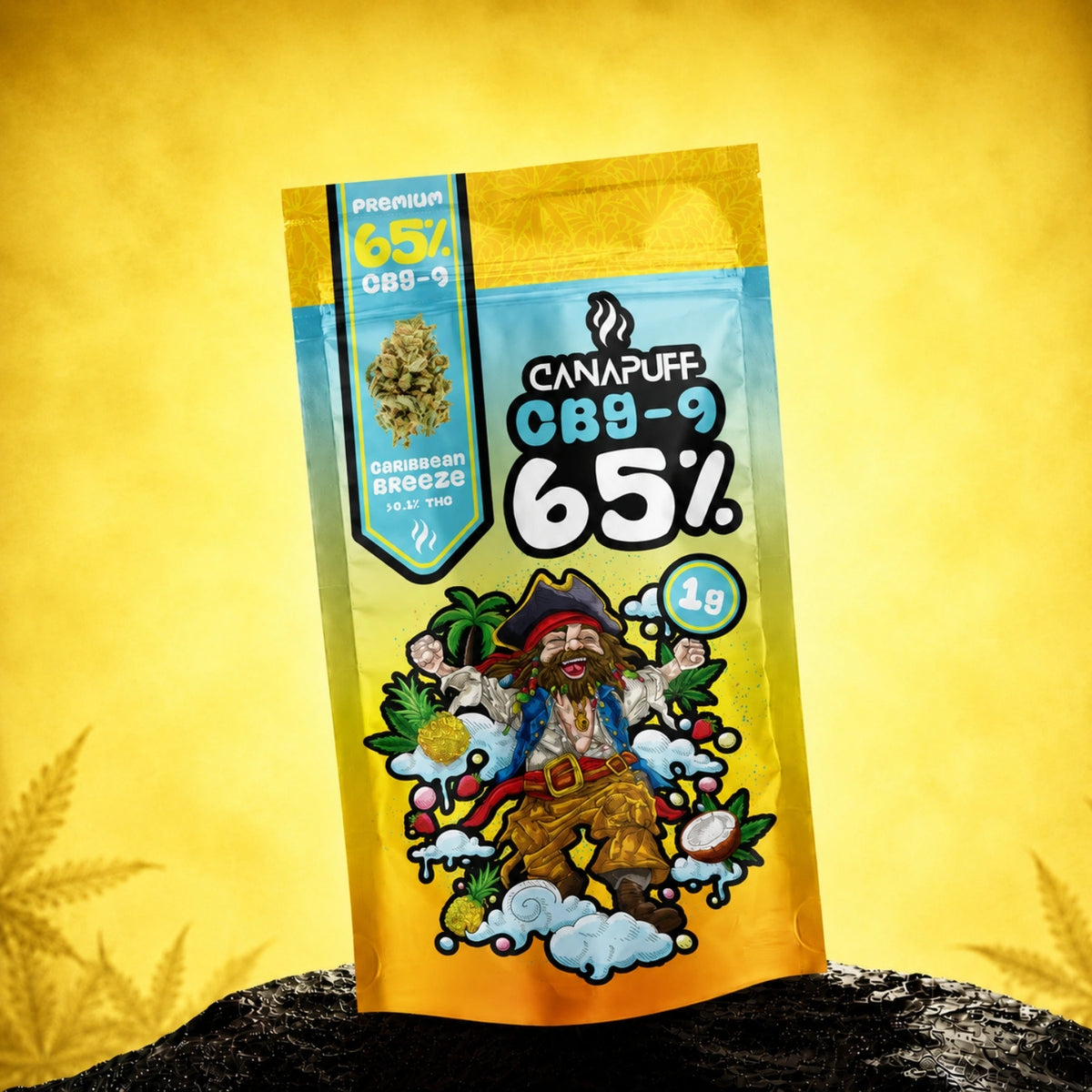 Canapuff CBG9 kvety Caribbean Breeze 65%, 1g vrecko, z konope