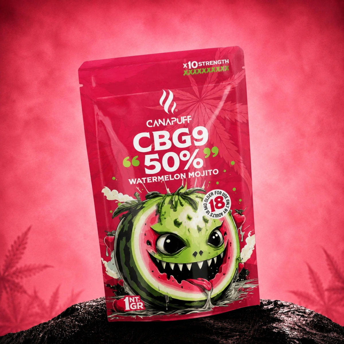 Canapuff CBG9 Kvety Watermelon Mojito 50% vrecko