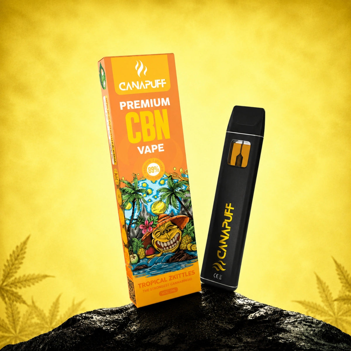 Canapuff CBN Vape Tropical Zkittles 89% 1ml jednorazové pero