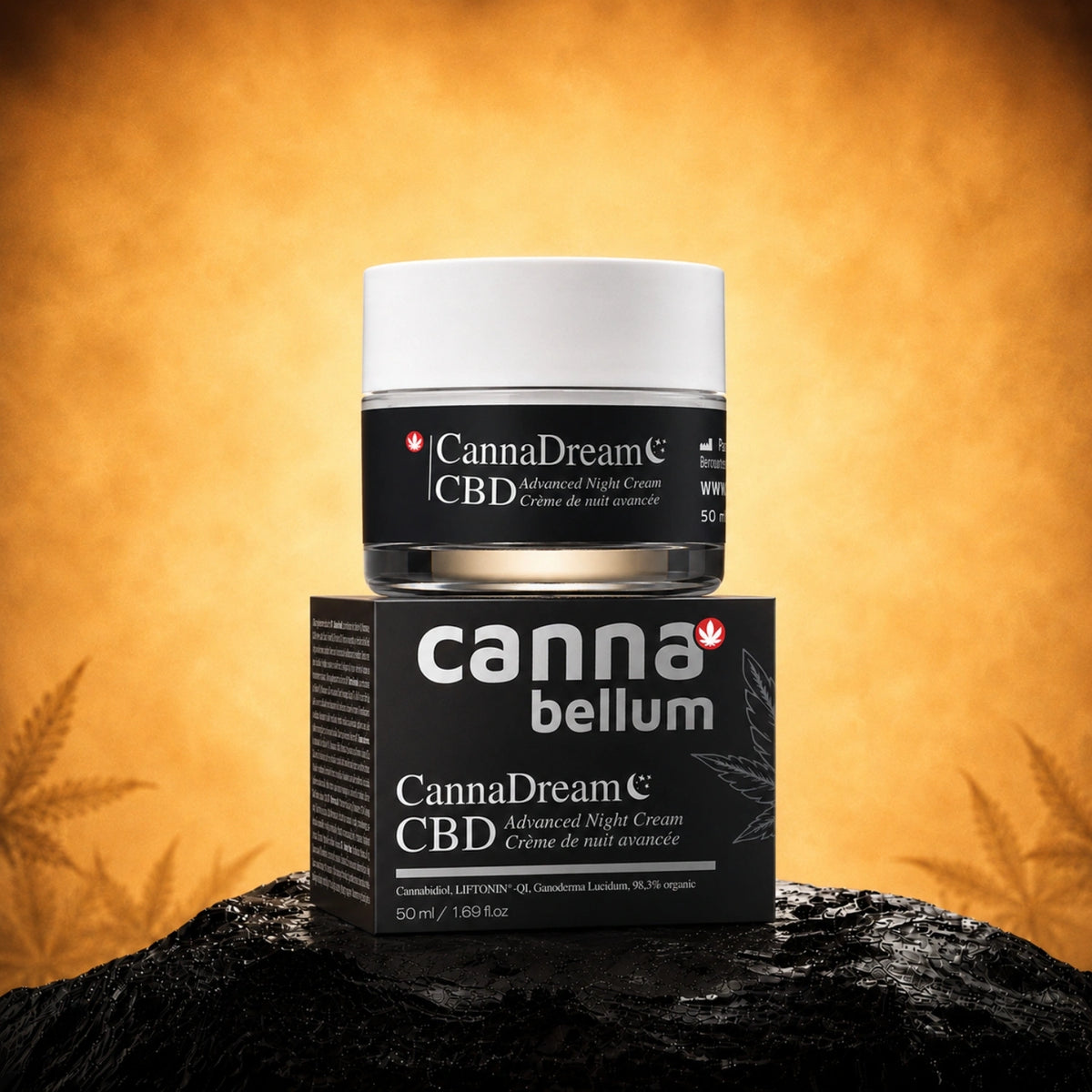 Cannabellum CBD CannaDream nočný krém, 50ml - Palacio – kozmetický produkt