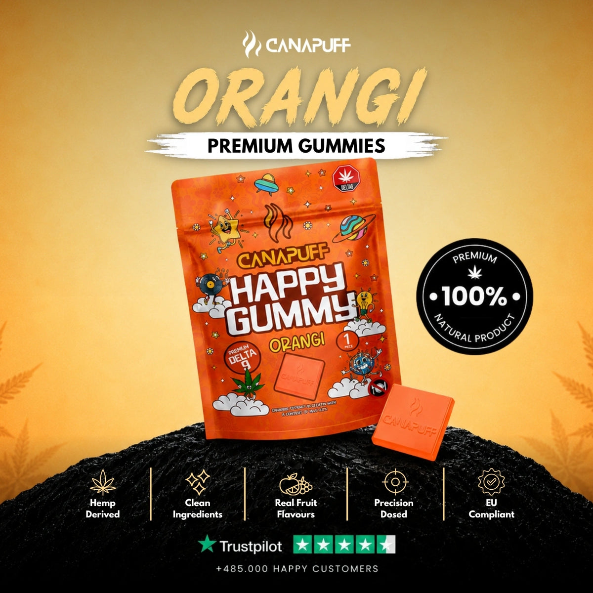 Delta 9 Gummy Orangi – gumíky, foto 2