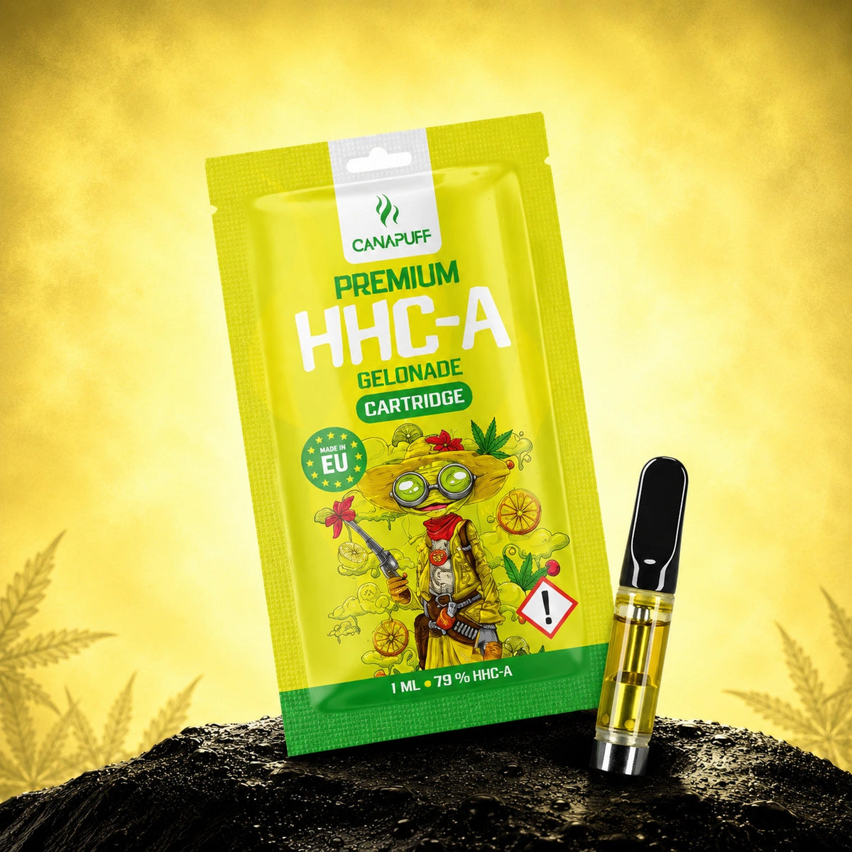 Canapuff HHC-A Gelonade kazeta, 1 ml, sila 79%