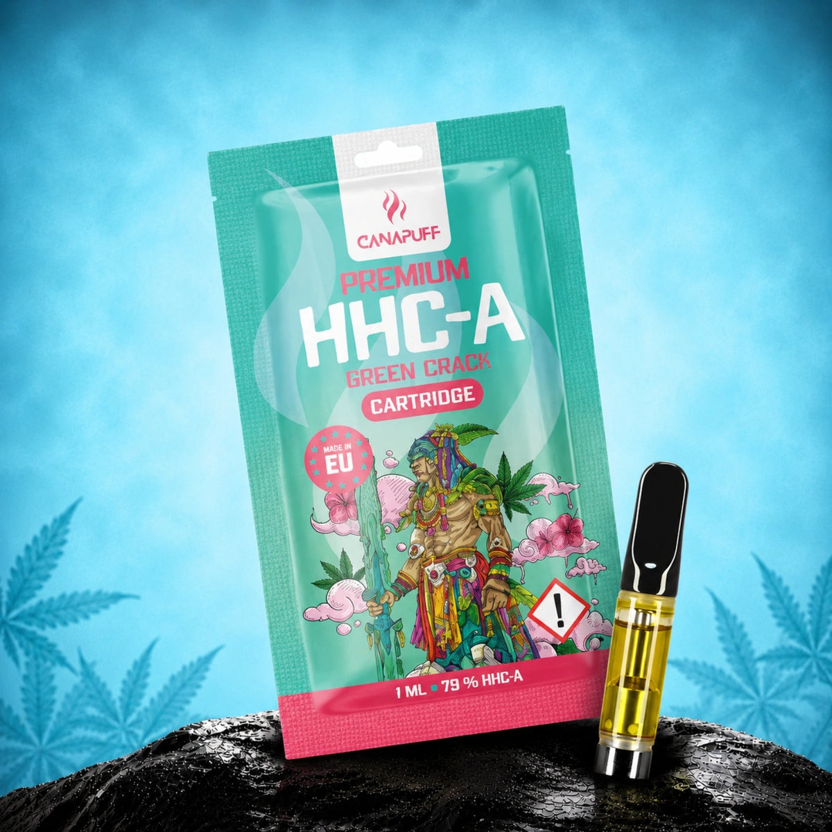 Canapuff HHC-A Green Crack kazeta, 1 ml, sila 79%
