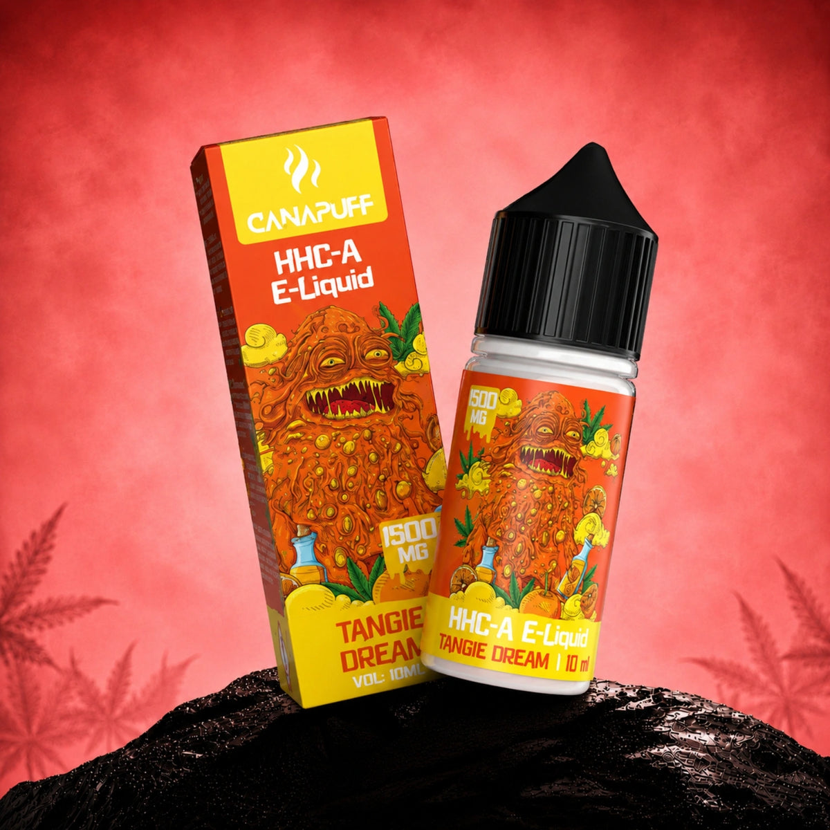 Canapuff HHC-A E-Liquid Tangie Dream 1500mg 10ml fľaštička s krabičkou
