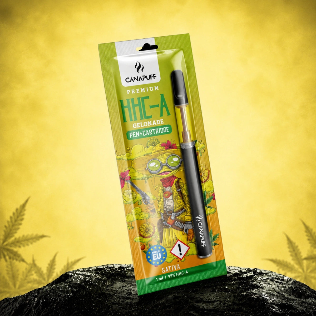 Canapuff HHC-A Gelonade pen a kazeta, 95%, 1 ml, sativa