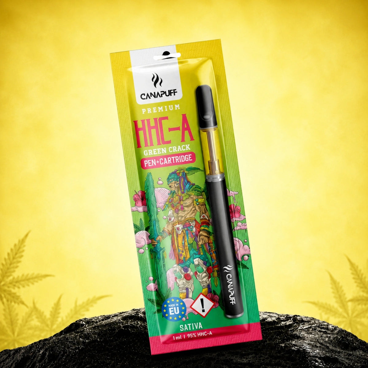 Canapuff HHC-A Green Crack 95% pero a kazeta, 1 ml, sativa strain