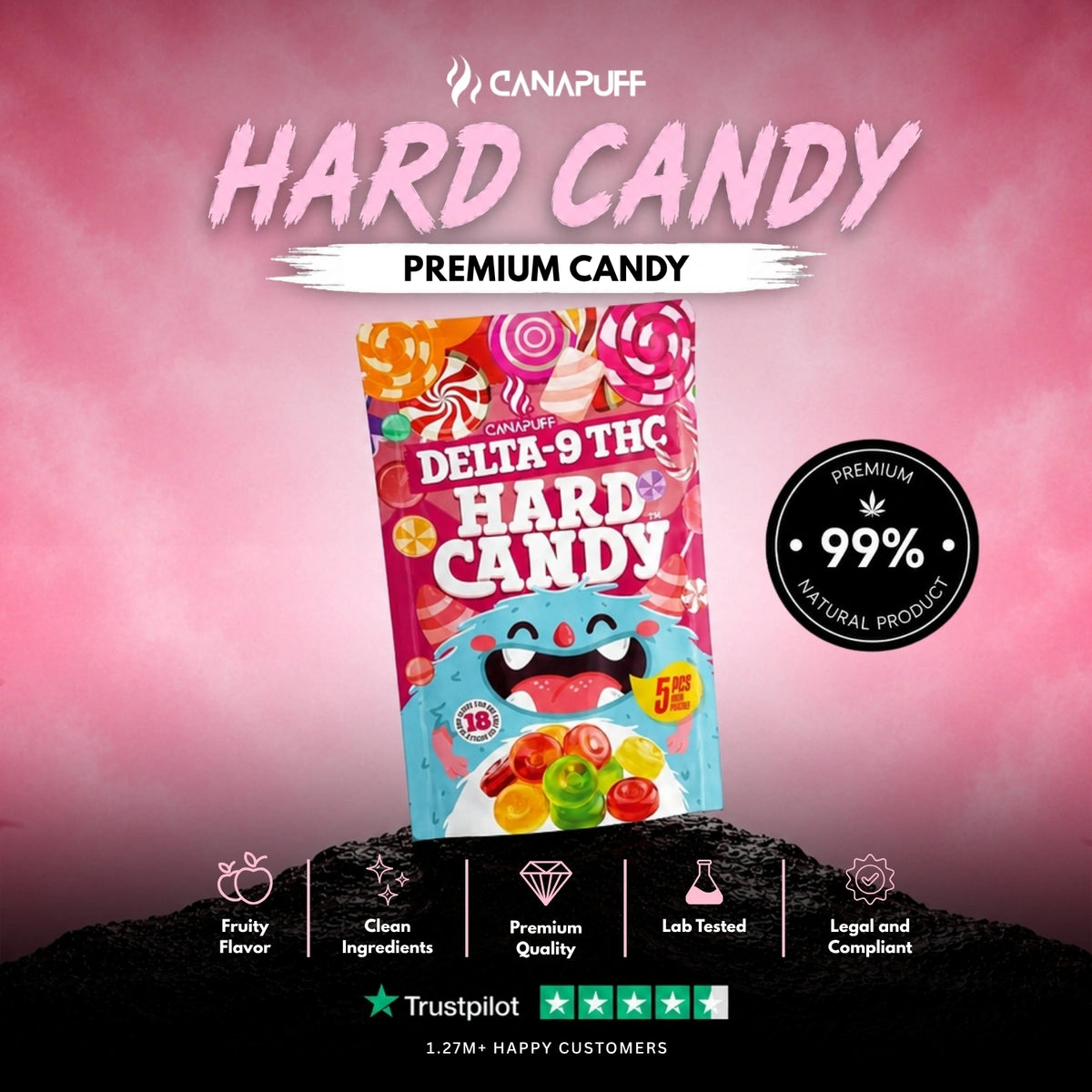 Hard Candy Delta-9 – cukrík, foto 2