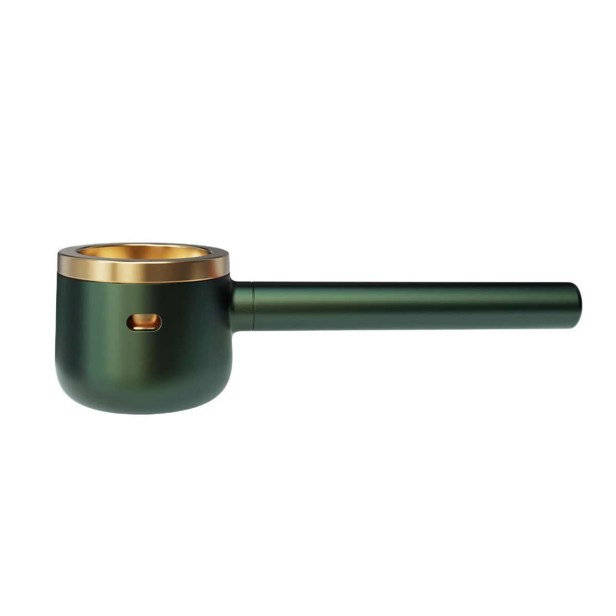 Vessel Pipe v odtieni Emerald so zlatým okrajom a hlavičkou