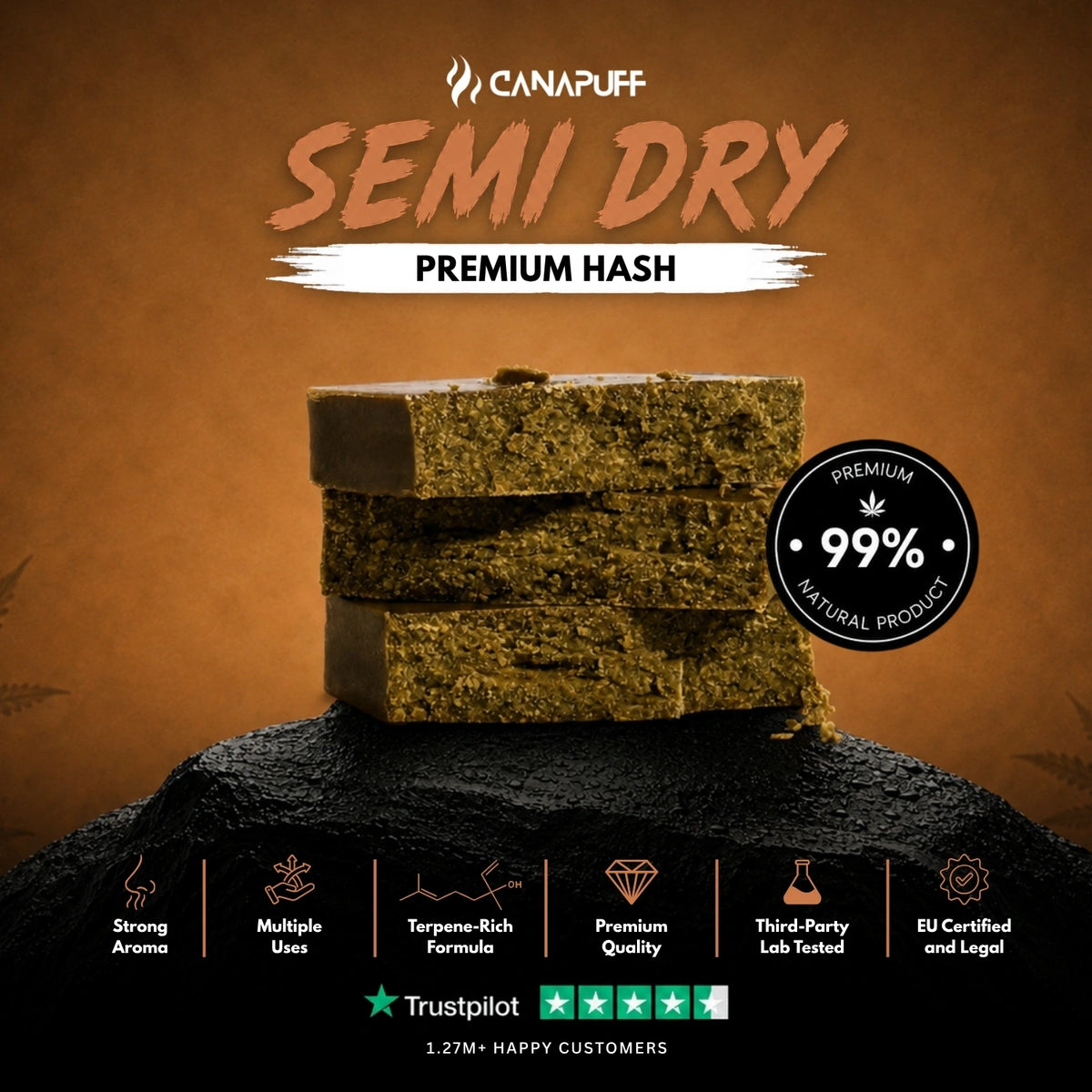 Semi Dry Hash – hašiš, foto 2